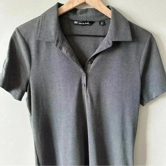 Travis Mathew Gray Oceanside Heather Polo Women’s Medium Ladies - Picture 4 of 10